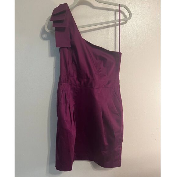 French Connection Bonny Purple One Strap Dress NWT Sz. 6 - Picture 2 of 8